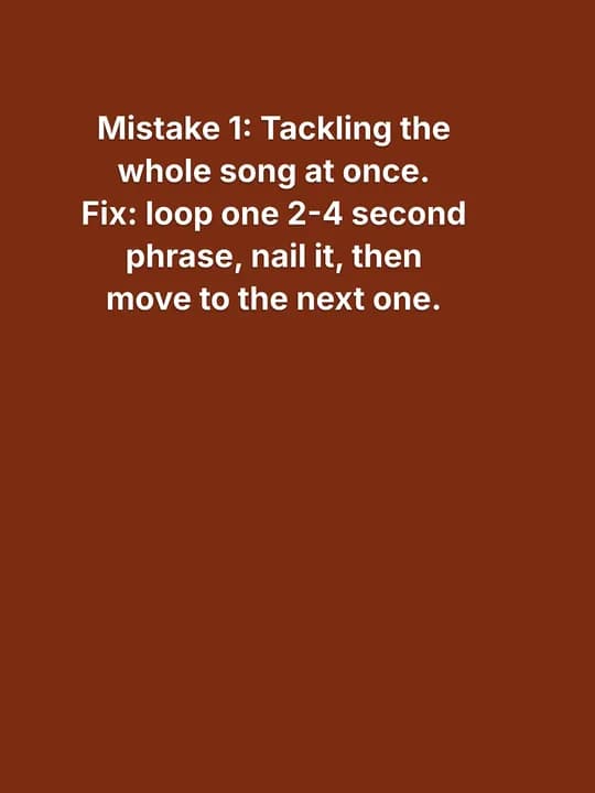 5 mistakes that keep you stuck learning songs by ear, slide 2 of 7