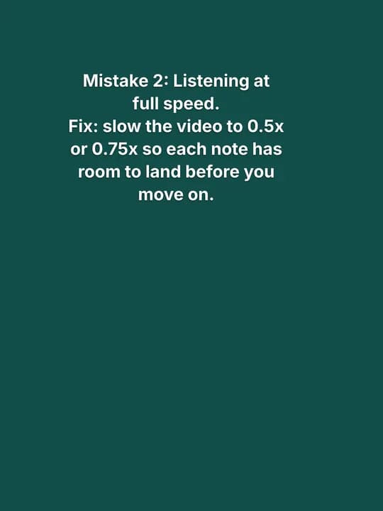 5 mistakes that keep you stuck learning songs by ear, slide 3 of 7