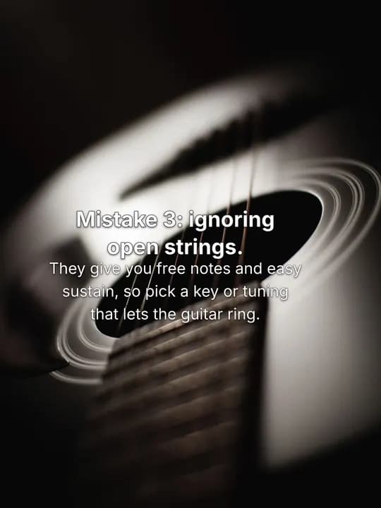 5 mistakes when moving a piano part to guitar, slide 4 of 7